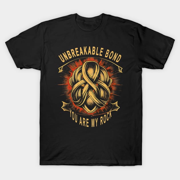 Mother’s DAy, Unbreakable Bond - A Tribute to the Rock in Our Lives T-Shirt by Quick Beach